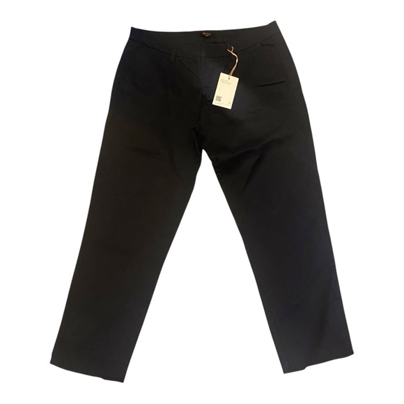 Quince Organic Stretch Cotton Girlfriend Chino Pant Sz 4 Black NEW - Picture 3 of 6
